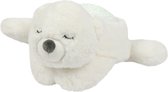 Nattou Beer - nachtlampen - projector - knuffel - 26 cm - Ijsbeer Wit