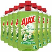 8x Ajax Allesreiniger Fete de Fleur Lentebloem 1 liter