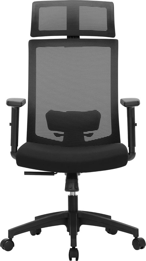 Bureaustoel - Stoel - Bureaustoel ergonomisch - 66 x 60 x 105,5 - Zwart