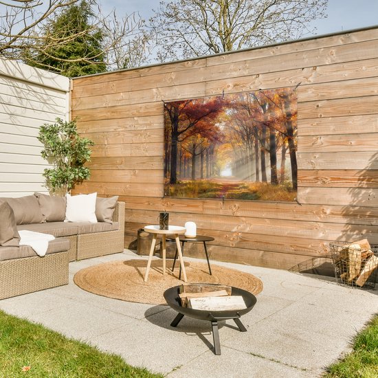 Affiche de jardin Automne - Forêt - Arbre - 120x80 cm - Jardin