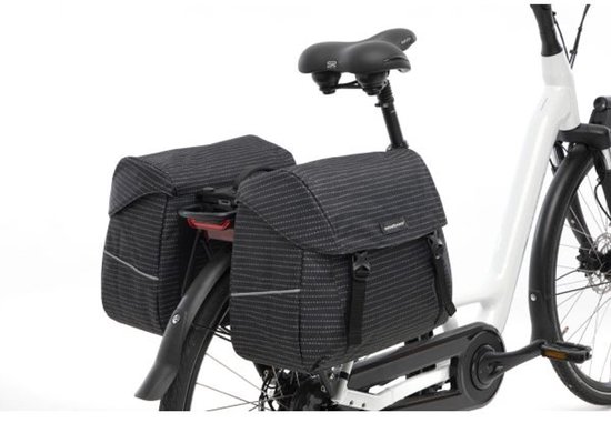 New Looxs Joli Double Nomi Dubbele Fietstas MIK - 37 liter - Zwart van New Looxs — afbeelding 4