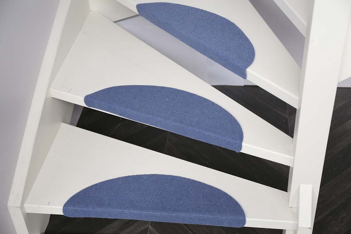 Trapmatten Tripoli- 15 stuks-Blauw-56x16x4 cm