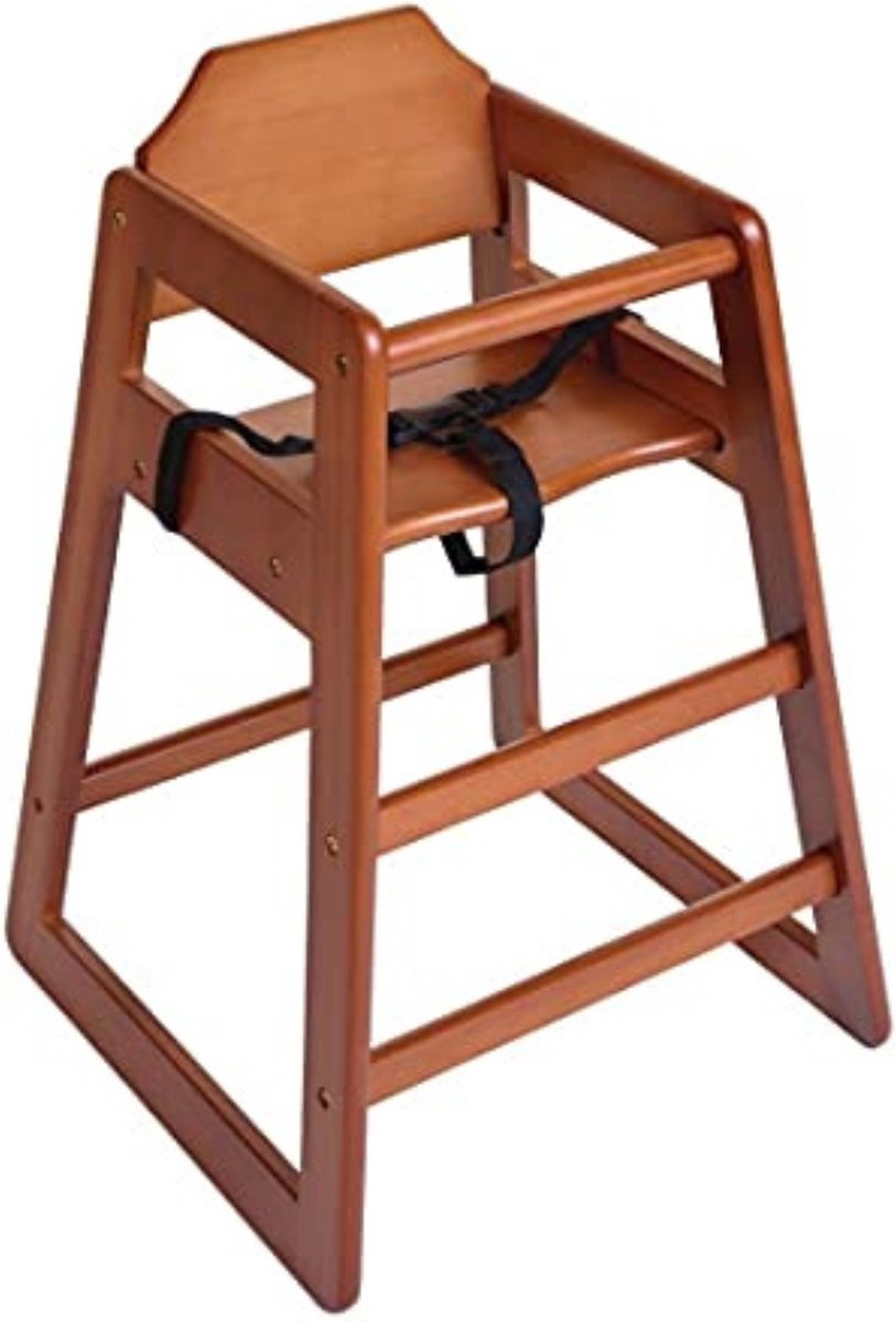 Kinderstoeltje voor Peuter - Kinderstoeltje Hout Peuter - Kinderstoeltje voor Peuter Hout - Donker hout afwerking