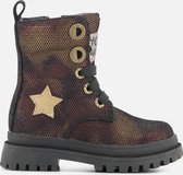 Bikerboots | Meisjes | Bronce Metallic | Leer | Shoesme | Maat 27