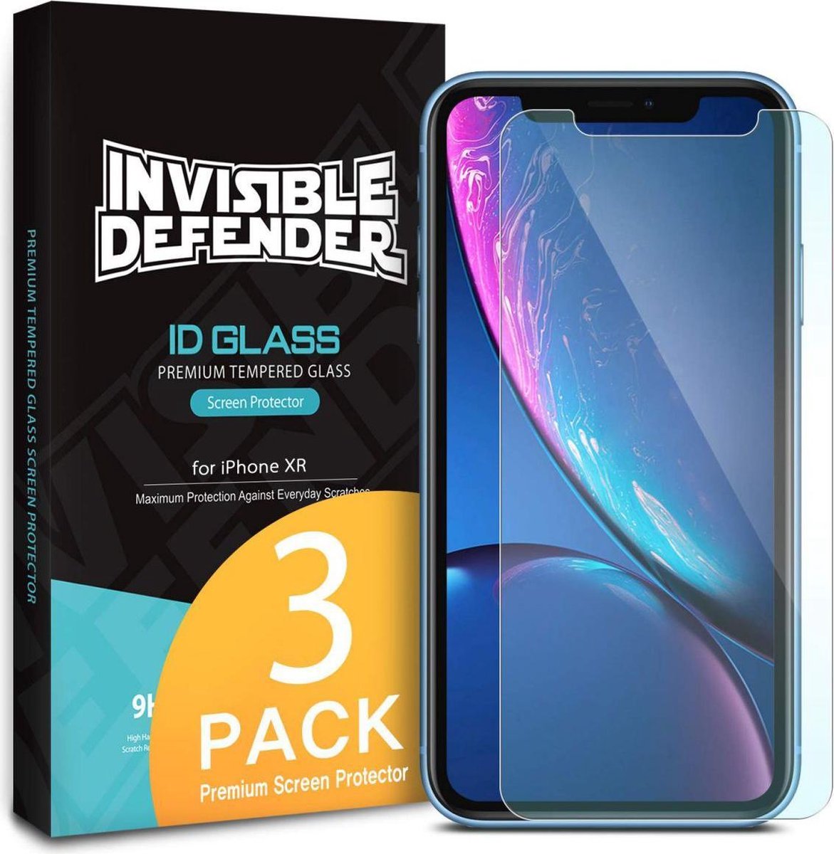 Ringke ID Glass 0.33mm Apple iPhone XR (3 Pack)