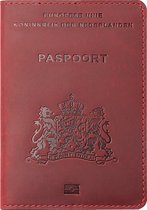 YONO Etui Passeport Nederland - Cuir - Sac Housse Support - Rouge Foncé
