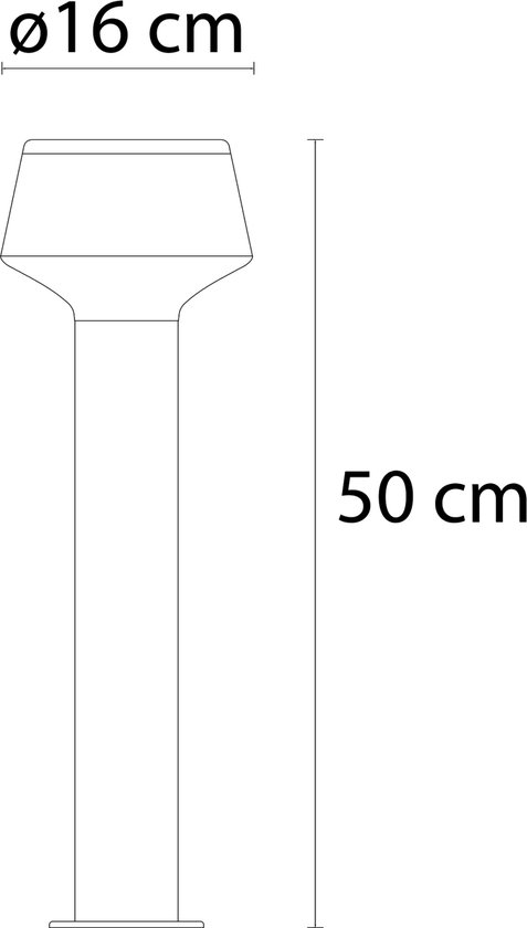 Lampe d'extérieur sur pied industrielle - Jay