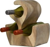 Ibarra Wijnrek - 25x18x31 cm - Bruin - Suarhout - wijnrek muur, wijnkast, wijnrek hout, wijnrekken, wijnrek zwart, wijnrek hangend, wijn rek, wijnrek wand