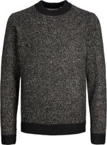 Jack & Jones - Heren Sweaters Space Knit Mock Neck - Zwart - Maat L