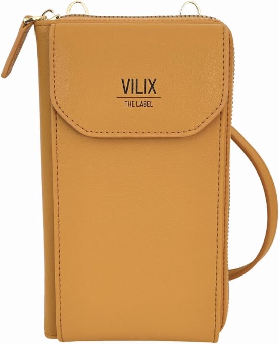 Vilix The Label - Sac Nova - portefeuille et sac pour téléphone en un - végétalien - compact - Jaune
