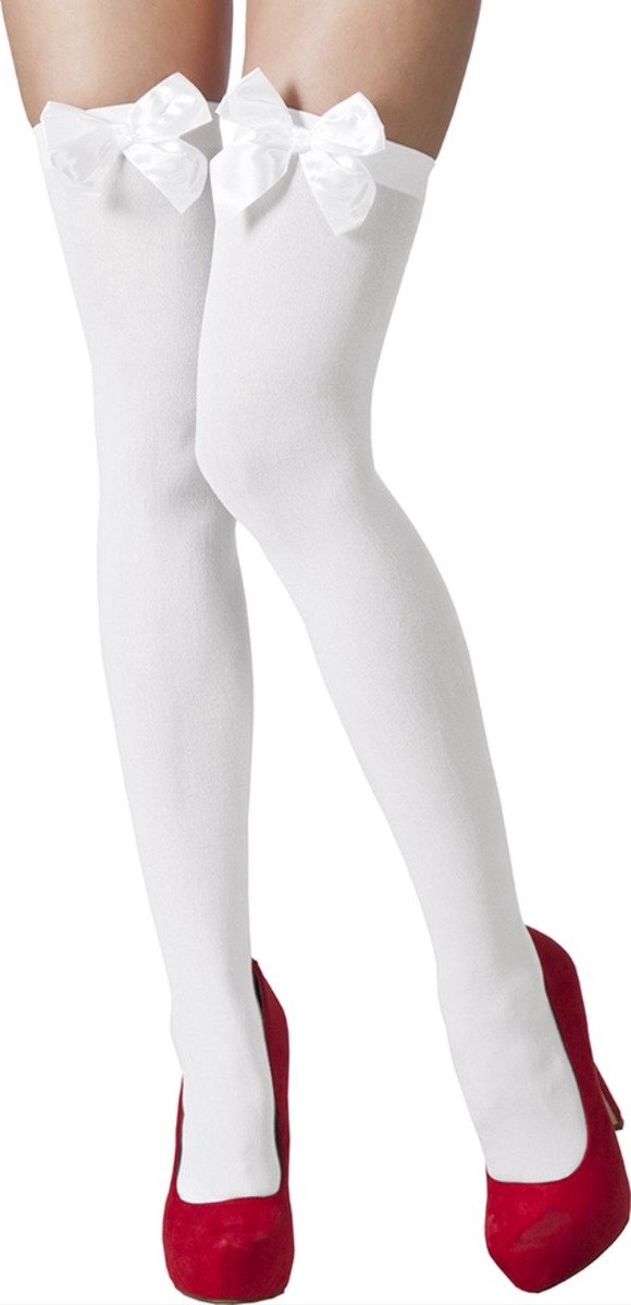 *** Overknee Sokken Koreaanse Japanse Stijl Lange Kousen Perfect voor elke Gelegenheid Kniesokken Kniekousen Overknee Kousen van Heble® *** Wit