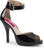 Pleaser Pink Label - EVE02 Pumps - Paaldans schoenen - 47 Shoes - Zwart
