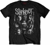 Slipknot Heren Tshirt -XL- WANYK White Splatter Zwart