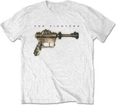 Foo Fighters - Ray Gun Heren T-shirt - 2XL - Wit