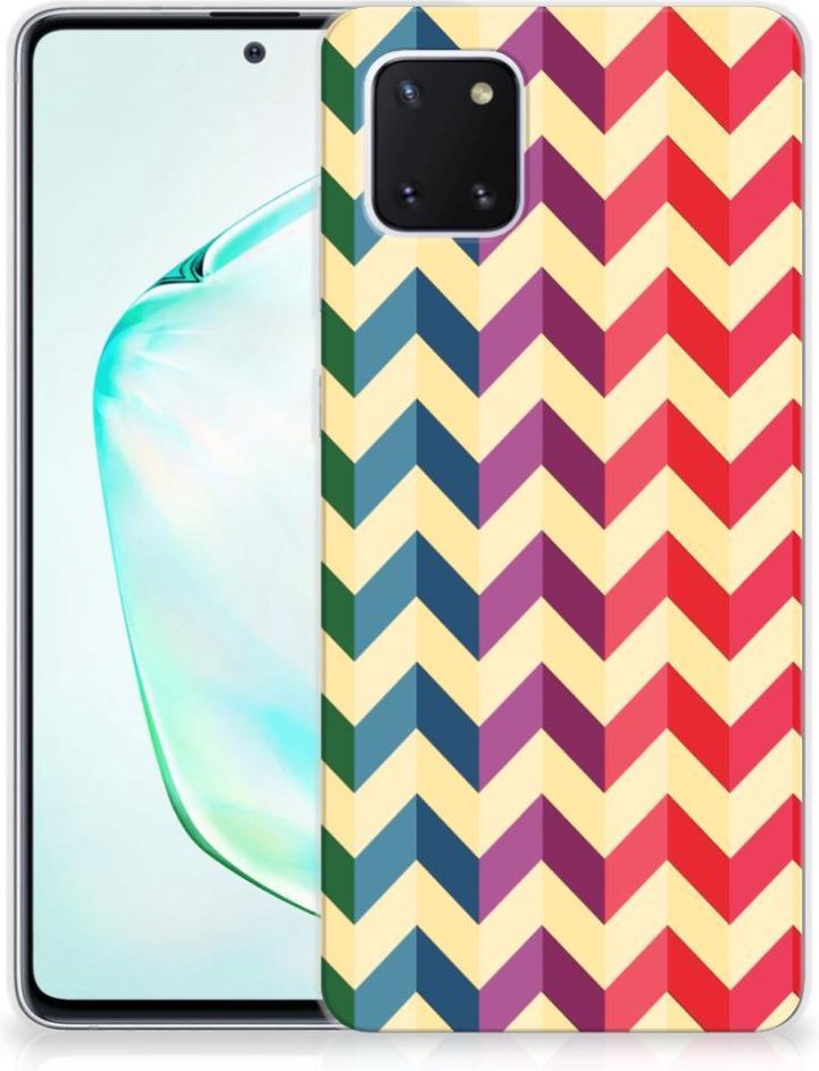Samsung Galaxy Note 10 Lite TPU bumper Zigzag Multi Color