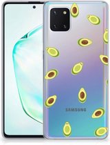 Geschikt voor Samsung Galaxy Note 10 Lite Siliconen Case Avocado