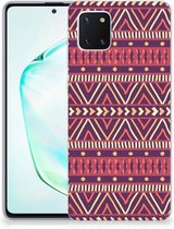 Geschikt voor Samsung Galaxy Note 10 Lite TPU bumper Aztec Purple