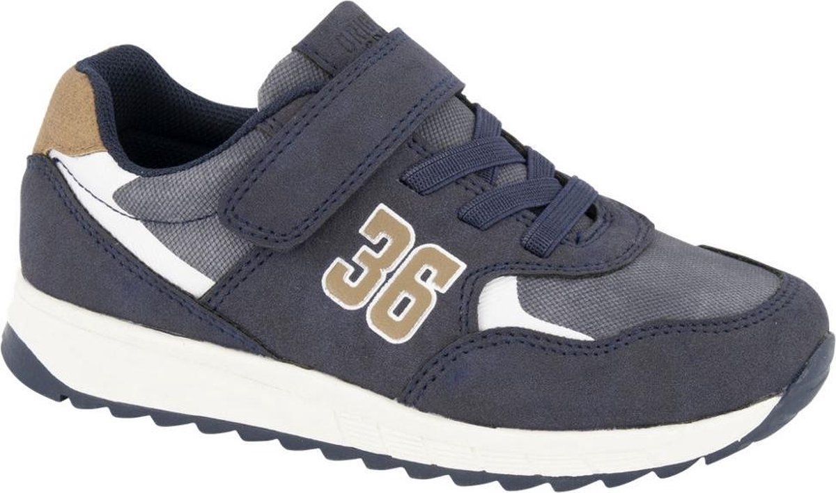 BobbiShoes Kinderen Blauwe sneaker Maat 25