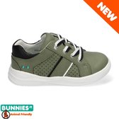 Bunnies JR 220142-967 Jongens Lage Sneakers - Groen - Imitatieleer - Veters