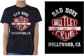 Motley Crue Heren Tshirt -XL- Bad Boys Shield Zwart