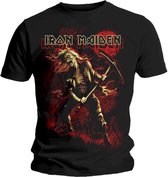Iron Maiden Hommes Tshirt -XL- Benjamin Breeg Rouge Graphique Noir