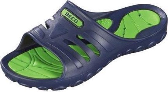 Beco Slippers Donkerblauw/groen Unisex Maat 45