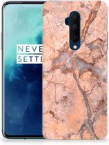 TPU Siliconen Hoesje OnePlus 7T Pro Marmer Oranje