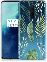 Back Case OnePlus 7T Pro TPU Siliconen Hoesje Leaves