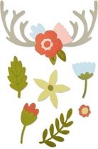 Sizzix Thinlits Mal Set - Country florals 13Pak 662095 Katie Skilton