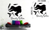 3D Sticker Decoratie Nagelsalon Vinyl Muurtattoo Nagels & Schoonheidssalon Vernis Polish Manicure Muursticker Schoonheidssalon Nagel Bar Raamdecoratie - Salon74 / Small
