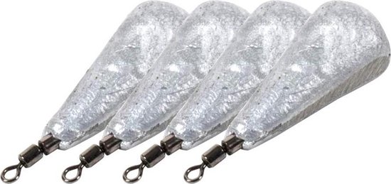 DLT Swivel Werpgewicht - Loodvrij - 10g - 4 Stuks - Grijs | bol.com