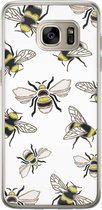 Samsung Galaxy S7 Edge siliconen hoesje - Queen bee