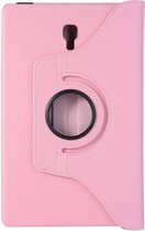 Ntech Hoesje Geschikt Voor Samsung Galaxy Tab A 10.5 SM T590 / T595 2018 licht Roze Tablet Hoesje met 360° draaistand