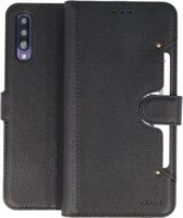 KAIYUE - Luxe Portemonnee Hoesje - Pasjeshouder Telefoonhoesje - Wallet Case - Geschikt voor Samsung Galaxy A50 Zwart