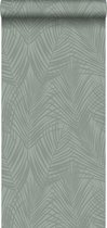 Origin Wallcoverings behangpapier palmbladeren vergrijsd groen - 347709 - 0,53 x 10,05 m