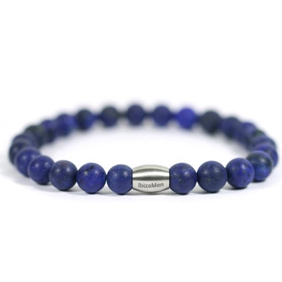 Heren armband lapis azul - Ibizamen - 21cm