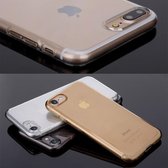 Apple iPhone SE (2020) Hoesje - Rock - Ultrathin Serie - TPU Backcover - Goud - Hoesje Geschikt Voor Apple iPhone SE (2020)