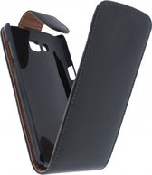 Xccess Leather Flip Case Samsung Galaxy Premier I9260 Black