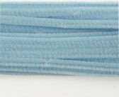 Chenille draad - Chenilledraad 6mm 25x30cm licht blauw - 12 stuk