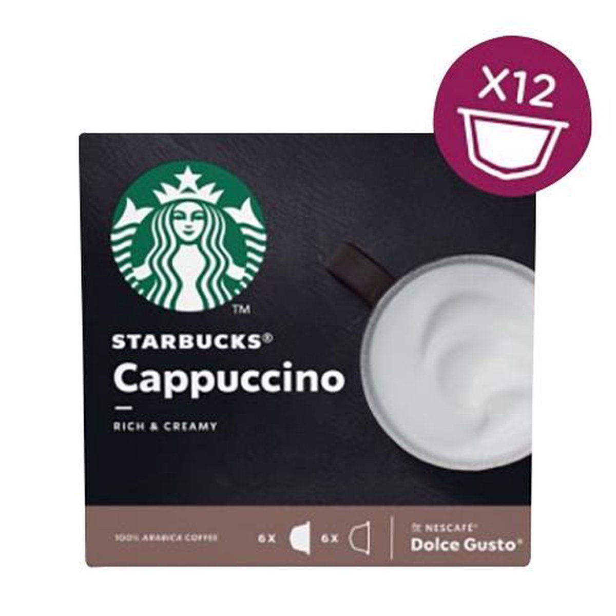 Buy Starbucks Cappuccino By Nescafe Dolce Gusto Coffee 12 Pods
