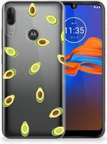 GSM Hoesje Motorola Moto E6 Plus Siliconen Case Avocado