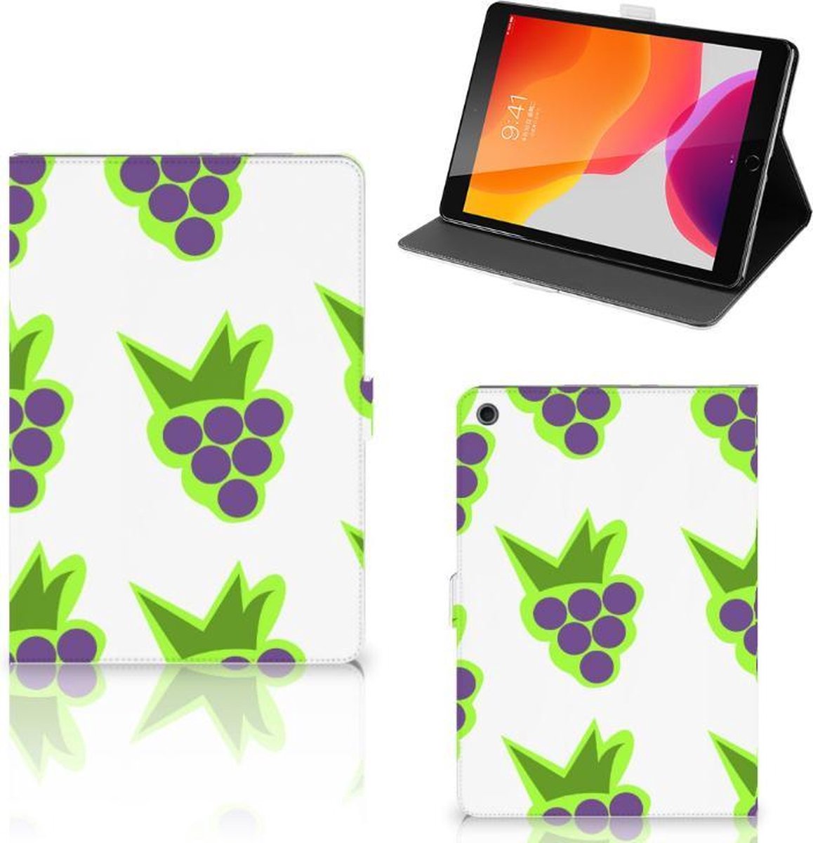 iPad 10.2 2019 | iPad 10.2 2020 | 10.2 2021 Tablet Stand Case Druiven