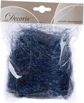 Kerstboom Versiering - Engelenhaar Donkerblauw 2x16x13cm