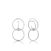 Double Circle Front Earrings M