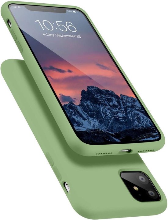 Bol Com Happycase Apple Iphone 11 Hoesje Siliconen Back Cover Mint Groen
