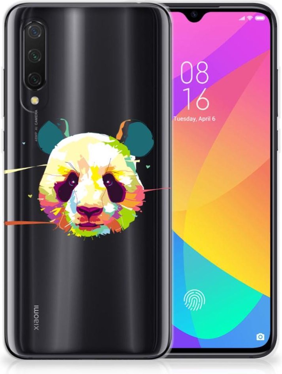 Xiaomi Mi 9 Lite Telefoonhoesje met Naam Panda Color