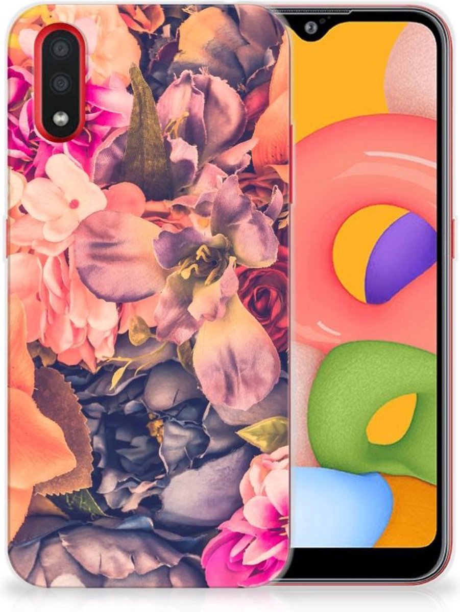Samsung Galaxy A01 TPU Case Bosje Bloemen