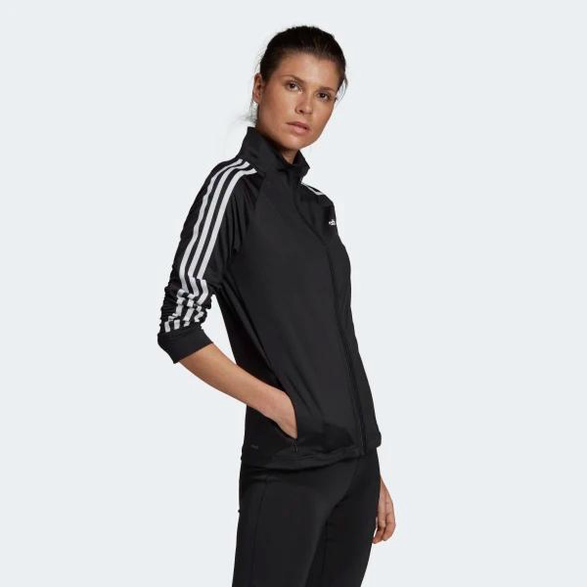 adidas W Designed 2 Move 3S Tt Dames Sportvest - Black/White - Maat XL |  bol.com
