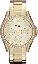 FOSSIL Fossil - Riley - Dames - Horloge - 38 mm - Goudkleurig