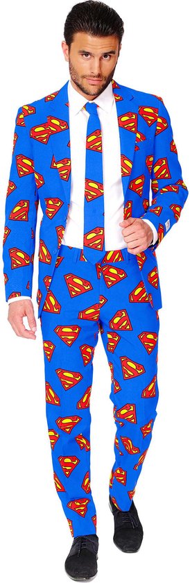 OppoSuits Superman ™ - Costume Homme - Bleu - Carnaval - Taille 56 | bol.com